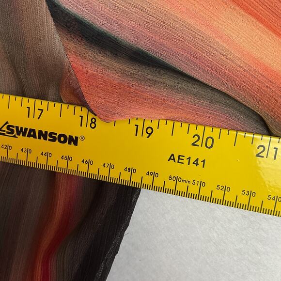 Express Womens Size M Multi Striped Transparent New with tags Blouse - Picture 8 of 8